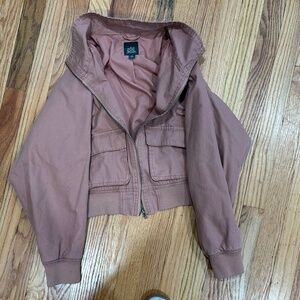 Dusty pink cropped jacket